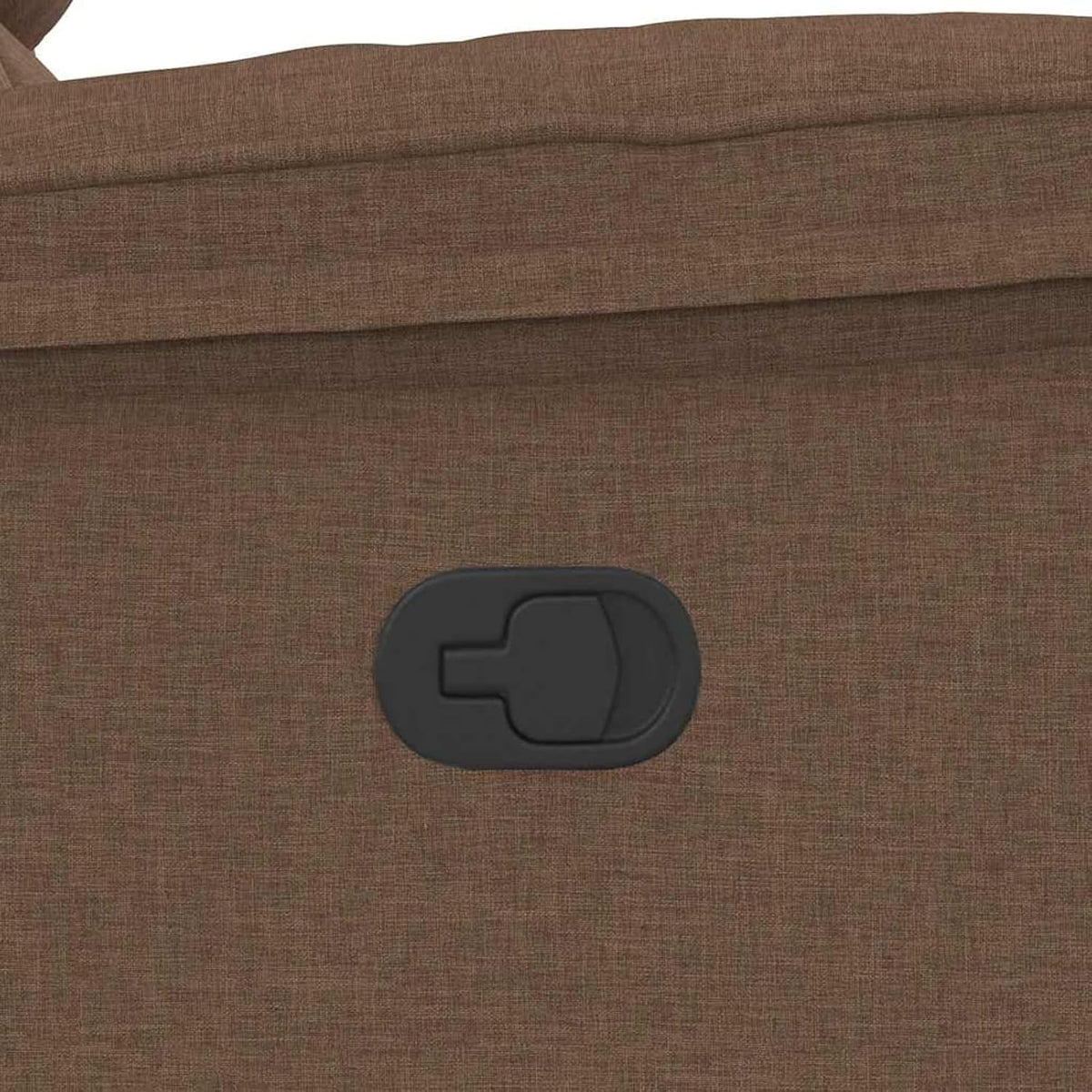 Gecheer Recliner Chair Brown Fabric TV Chair with Reclining Function, Manual Reclining Function - QUORE