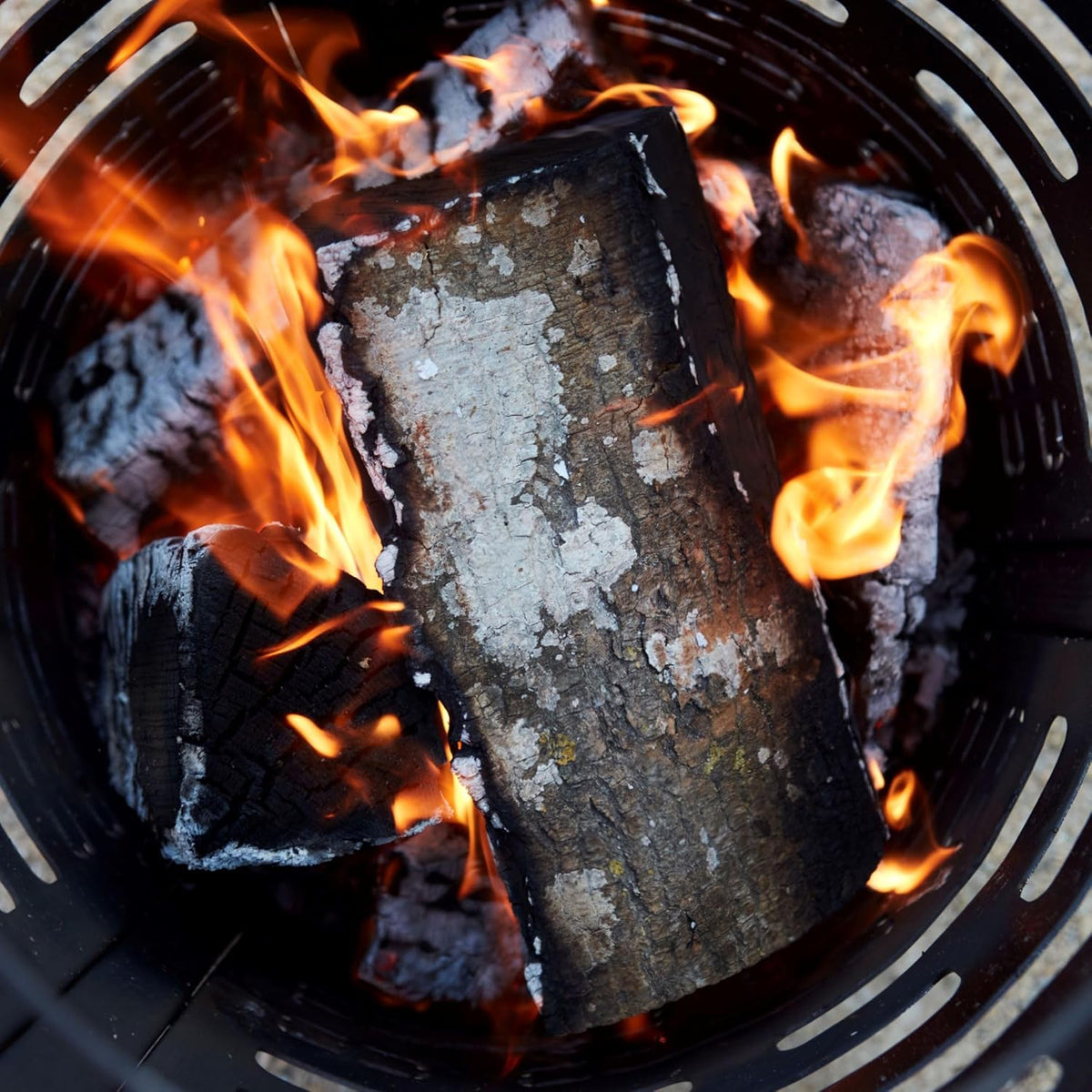 Barbecook vuurkorf Jules met asopvangbak voorgeroest cortenstaal, vuurkorf bbq buiten, 43x56cm