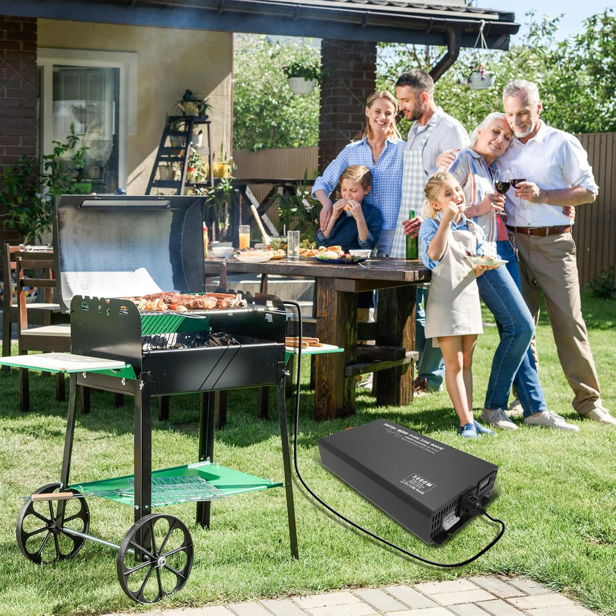Omvormer 12V Naar 230V – Spanningsomvormer – Sinusomvormer – Inverter – Spanningsconverter – Zuivere Sinus – 3000W Continu / 6000W Piekvermogen