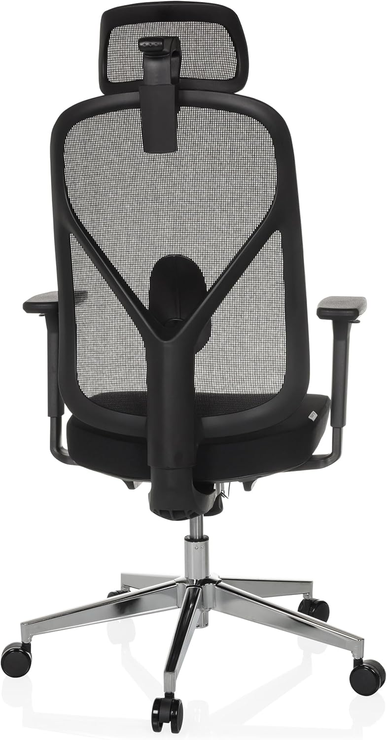 hjh OFFICE Professionele bureaustoel RALOO PRO stof/netstof Zwart