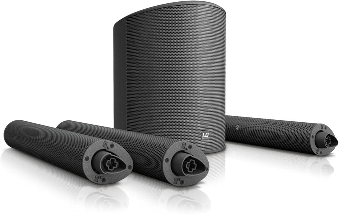 LD Systems LDMAUI5 Ultradraagbare zuilen, PA-systeem met mixer, zwart