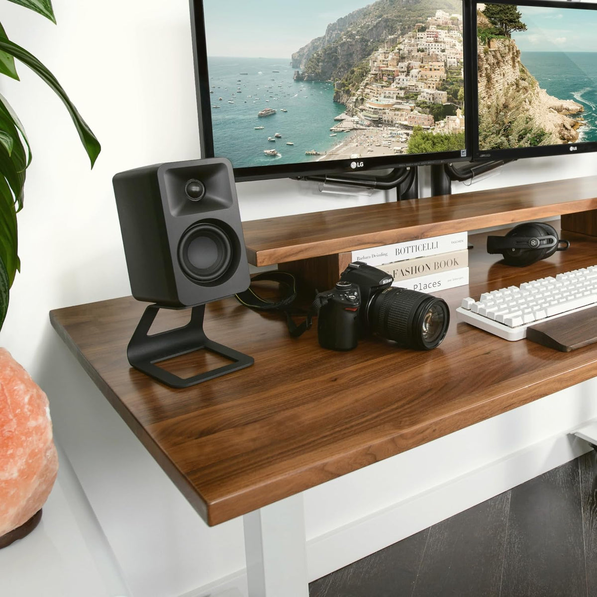 Kanto ORA 100W Powered Bi-amp Reference Desktop Computer Speakers w/Bluetooth 5.0 & USB-C | 100 Hz Crossover | Reference Quality Sound | Pair | Black