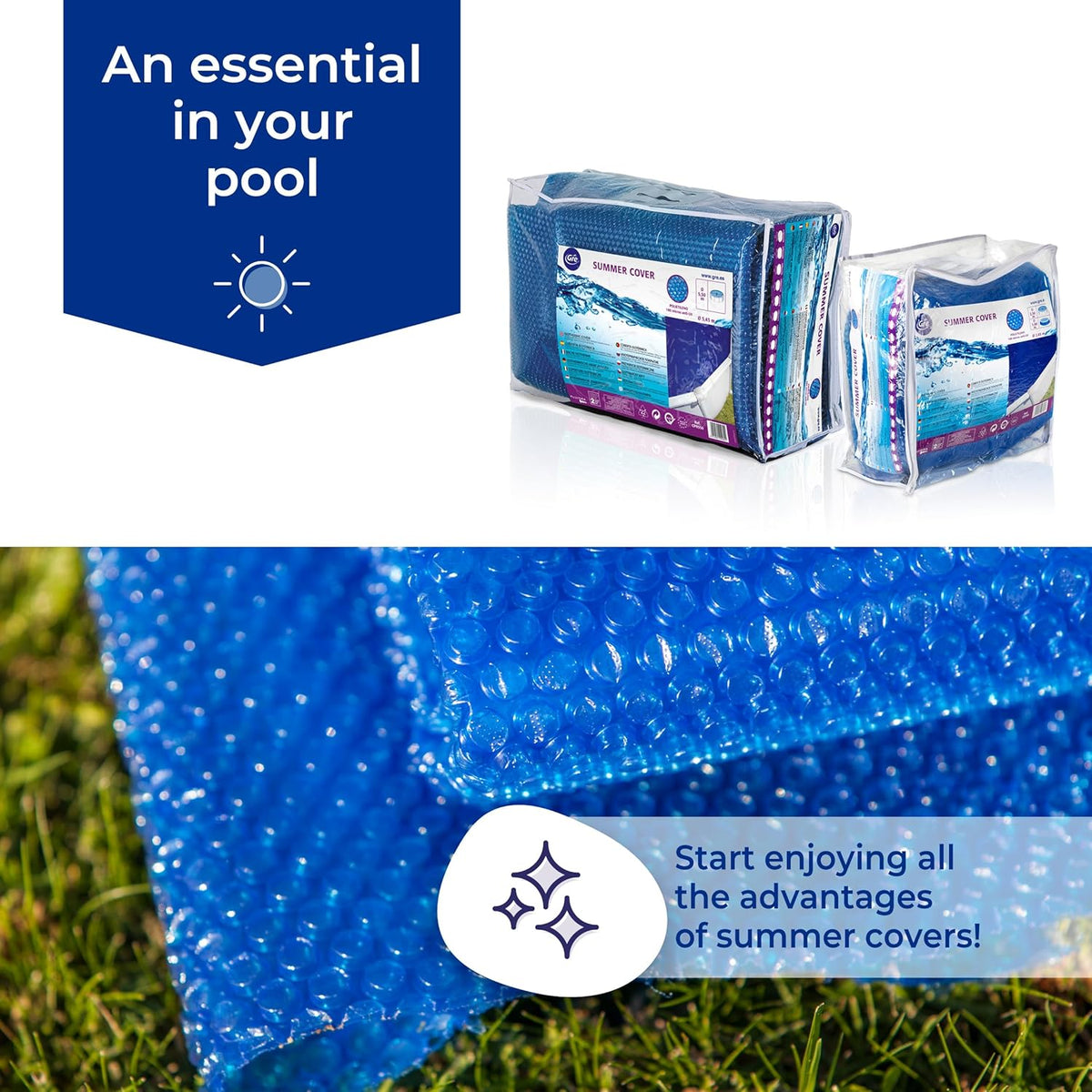 Gre CPR550 Bubble Zomerhoes, Blauw, 545 x 545 x 0.2 cm