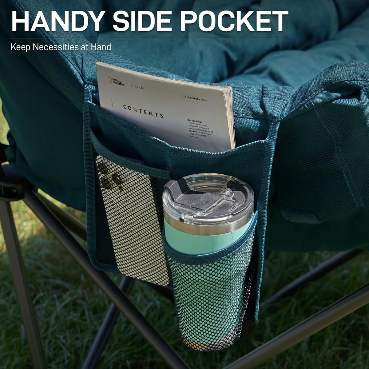 EVER ADVANCED Campingstoel Dubbel Oversized Groen