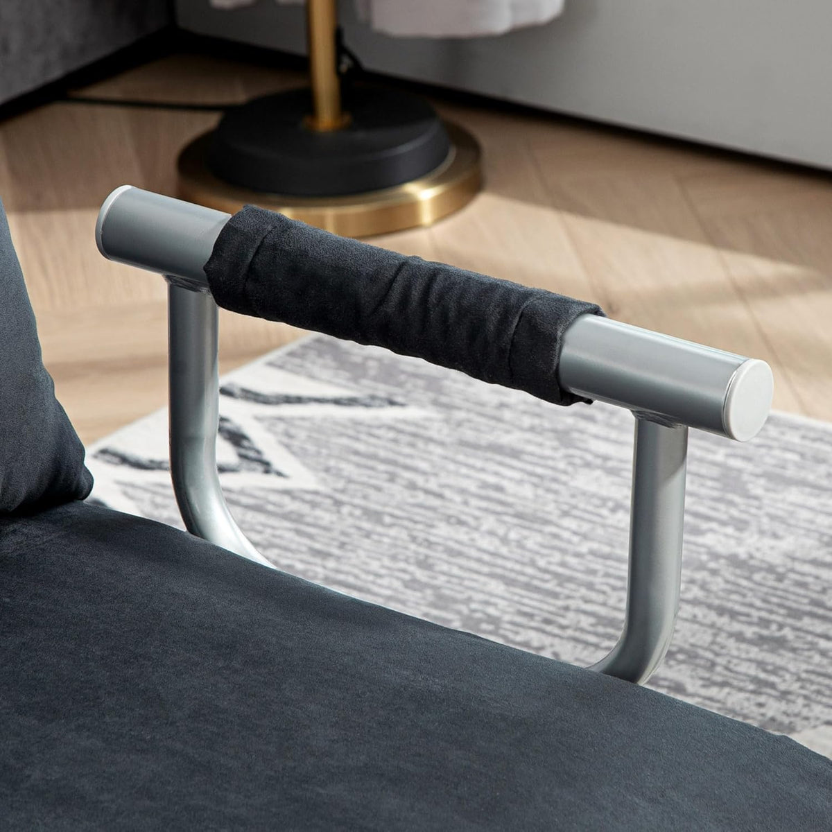 3-in-1 Slaapbank – Slaapbankje – Bedbank – Zetelbed – Slaapzetel – Verstelbare Rugleuning 5-standen – Compact 185x105 cm Fluwelen Bekleding