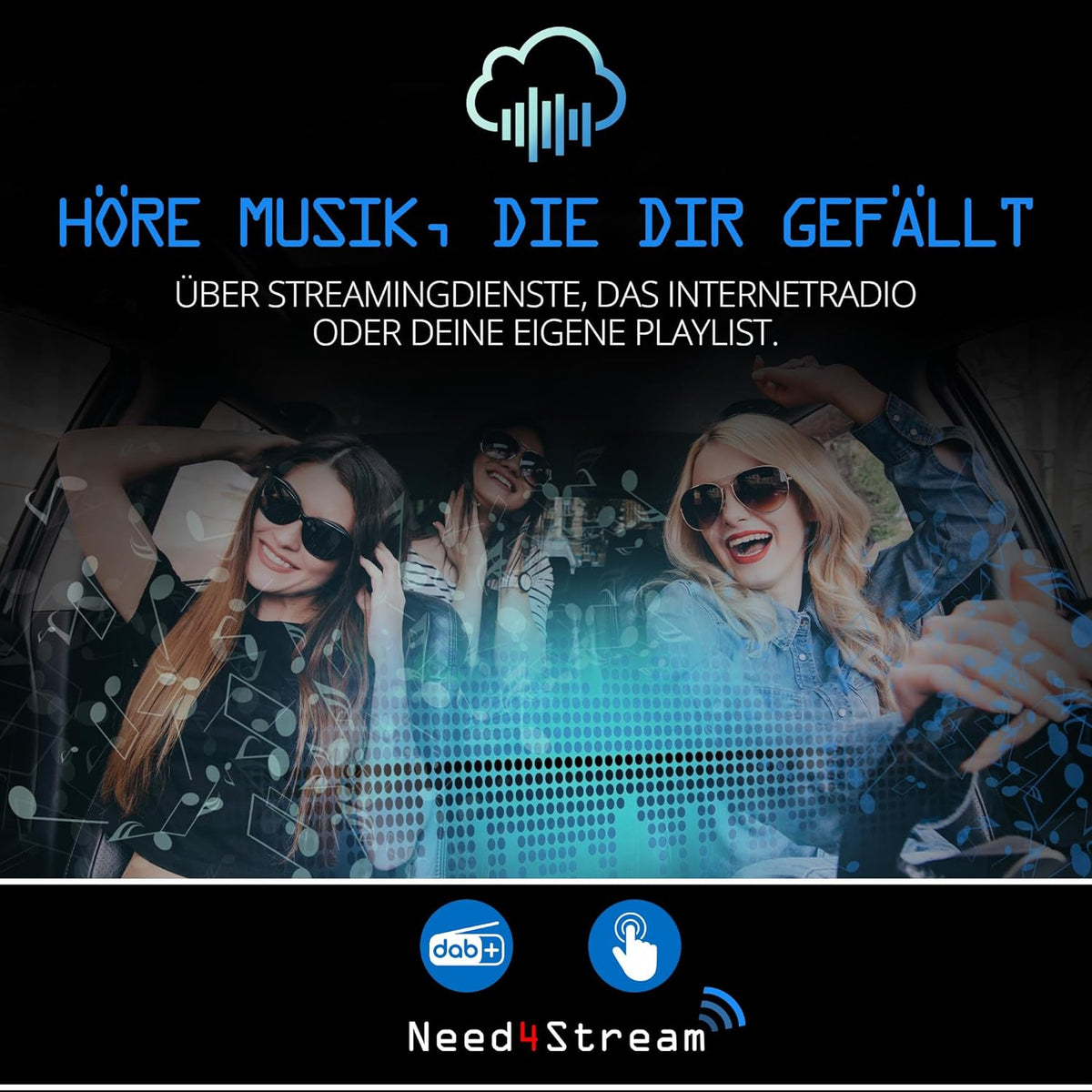 DAB+ ontvanger compatibel met VW Seat Skoda MIB, digitale radio upgrade met zenderlijsten, zenderlogo's en titelnamen