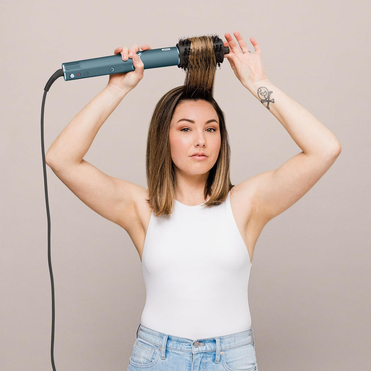 5-in-1 Air Styler En Haardroger – Föhn – Föhnborstel – Krulborstel – Multistyler – Teal Limited Edition Giftset – 32 Mm En 24 Mm Air Curlers – Geen Warmteschade