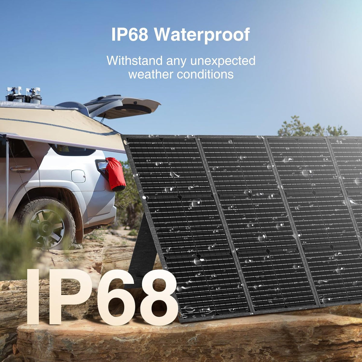Zonnepaneel draagbaar – Zonnepaneel opvouwbaar – Solar Charger – Draagbare oplader – Powerstation zonnepaneel – 200W vermogen – Verstelbare standaard
