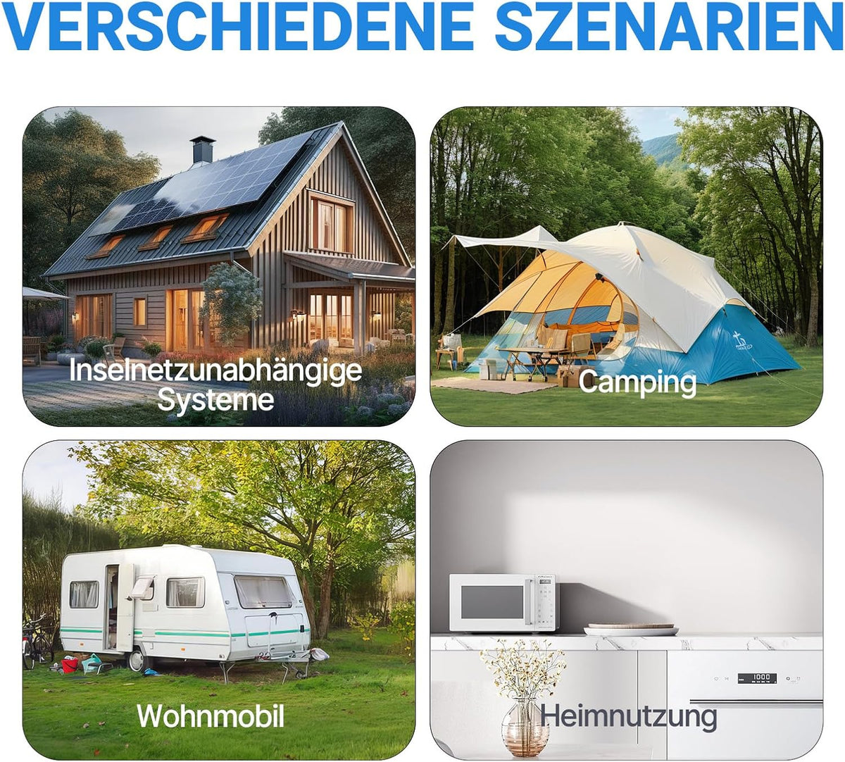 Redodo Pure Sine Wave omvormer, 2000 W, 2 V DC naar 230 V AC converter voor dames, camping, zonne-omvormer met 2 AC-uitgangen, monitoring-scherm met real-time statusweergave
