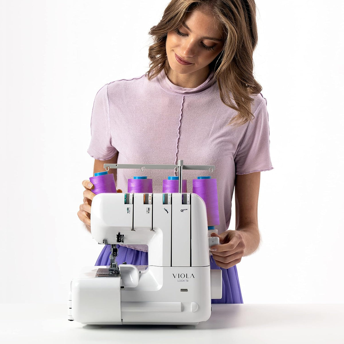 Overlock-naaimachine – Overlockmachine – Lockmachine – Naaimachine – Kettingsteekmachine – Voor Beginners – 12 Steken – Differentieel Transport