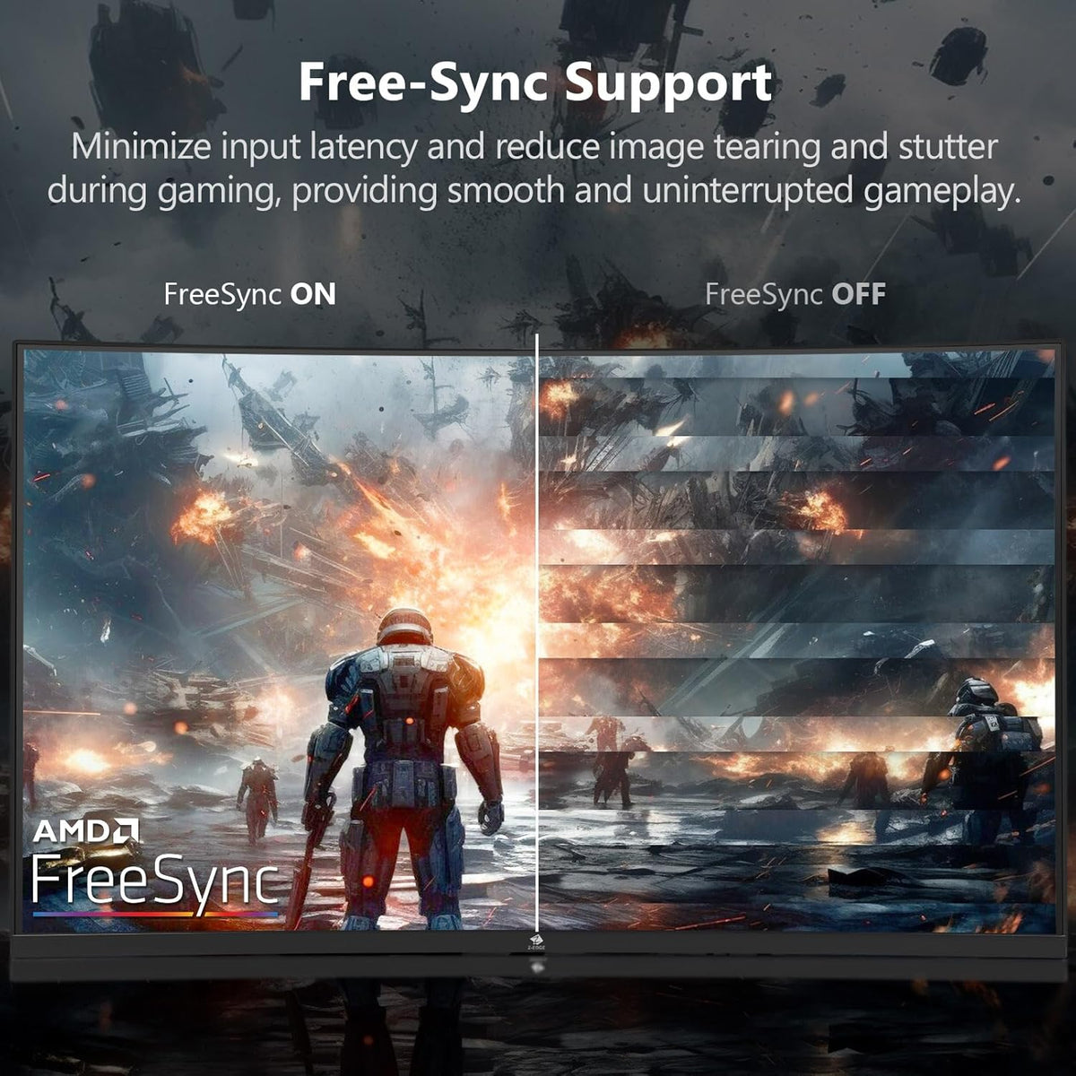 Z-Edge Gaming Monitor Curved 32'' 2K QHD(2560x1440), 1ms, 180Hz, FreeSync, 16:9 Curved Screen, 1500R VA, Tilt Adjustable, DP1.4(180HZ), HDMI2.0(144HZ), 3000:1, VESA 3.937 * 3.937 * 3.9377 in