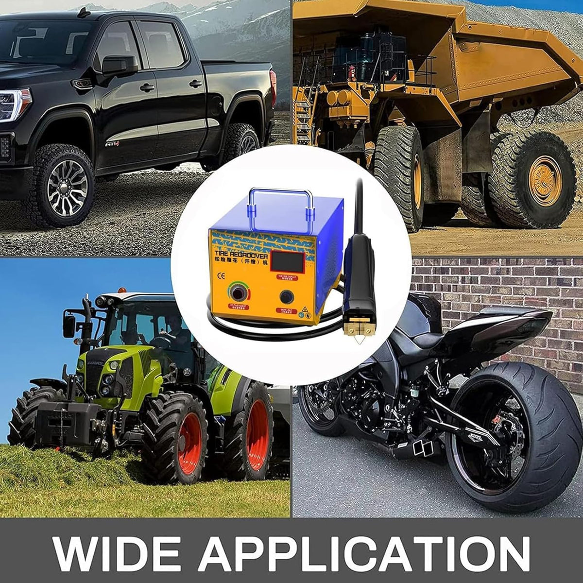 Bandengroefmachine 1000W, Vrachtwagenbandgroefmachine, Bandenhergrooversnijder, Professionele Bandhergroover-Groefbandijzer Voor Vrachtwagen-Autobandgroefgereedschap