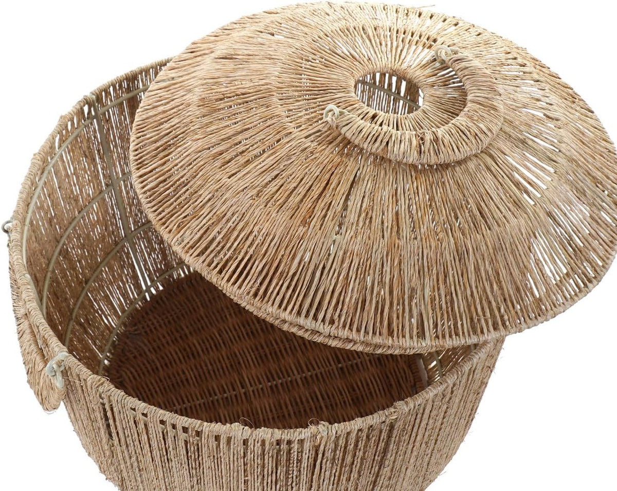 Mandenset 2 Yute metaal 51 x 51 x 48 TAPA NATURAL