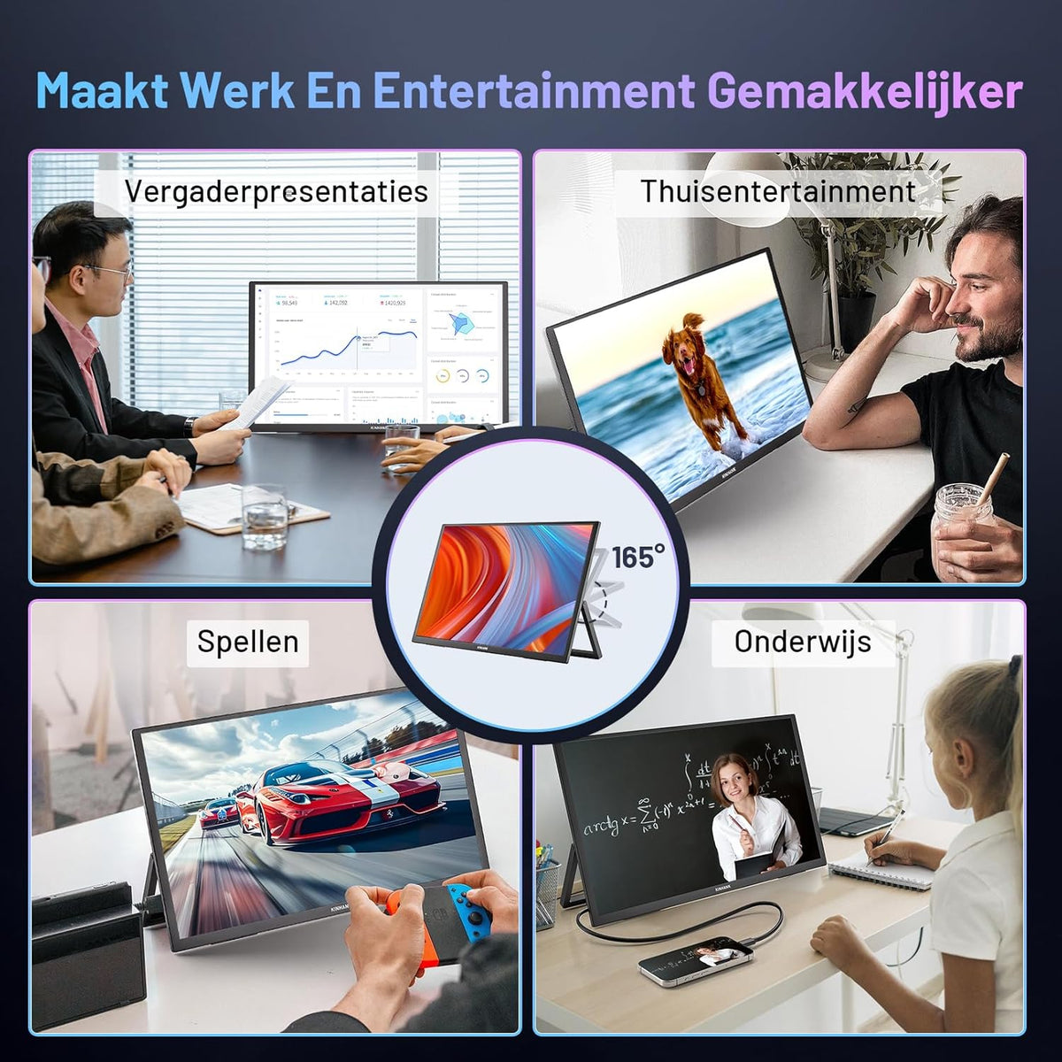 <font dir="auto" style="vertical-align: inherit;"><font dir="auto" style="vertical-align: inherit;"> Portable Monitor 4K 18.4 Inch Portable Monitor with Google TV OS, UHD 3840 * 2160, HDR, 85% NTFC, IPS Portable Screen for Mac Laptop PC Xbo PS5 Pho