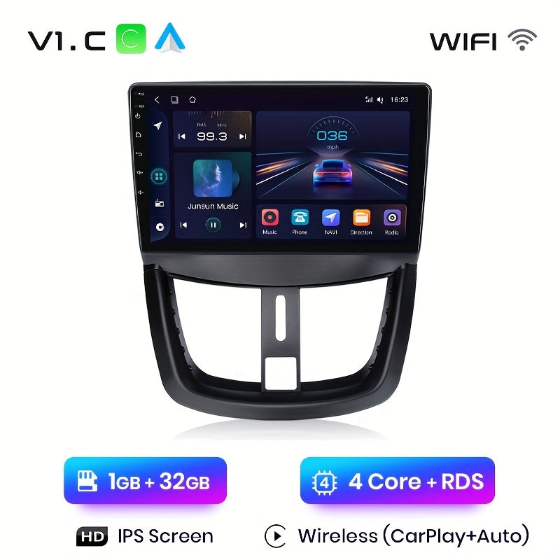 2 Din Autoradio – Multimedia Speler – Navigatiesysteem – Touchscreen Radio – CarPlay Android Auto – 9 Inch Scherm – Wifi Connectiviteit