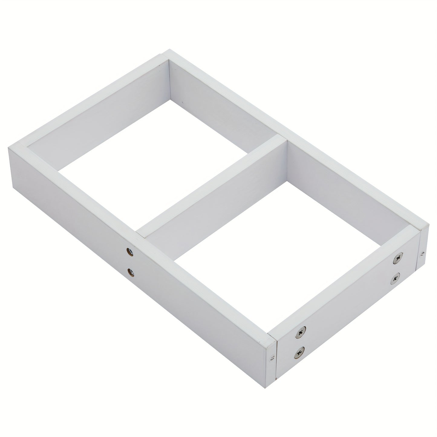 Salontafel – Koffietafel – Bijzettafel – Woonkamertafel – Lounge tafel – 360° Draaibaar – Hoogglans Wit Hardhouten Frame