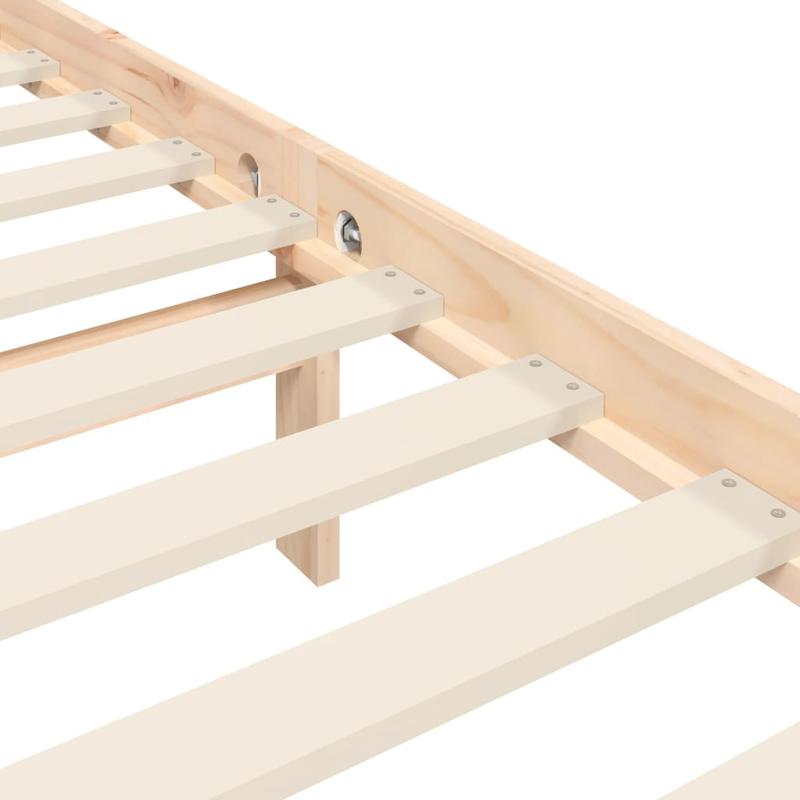 Solid Wood Bed with Kopfteil Practical Removable