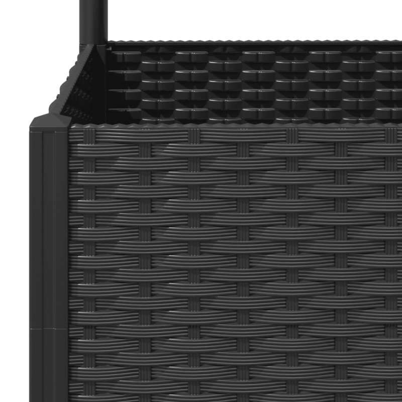 Zwarte Plantenbak Tuin – Plantenbakje – Bloempot – Plantenkas – Plantenhouder – Met Klimrek – Weerbestendig Duurzaam Kunststof – 30,48 x 20,32 x 10,16 cm