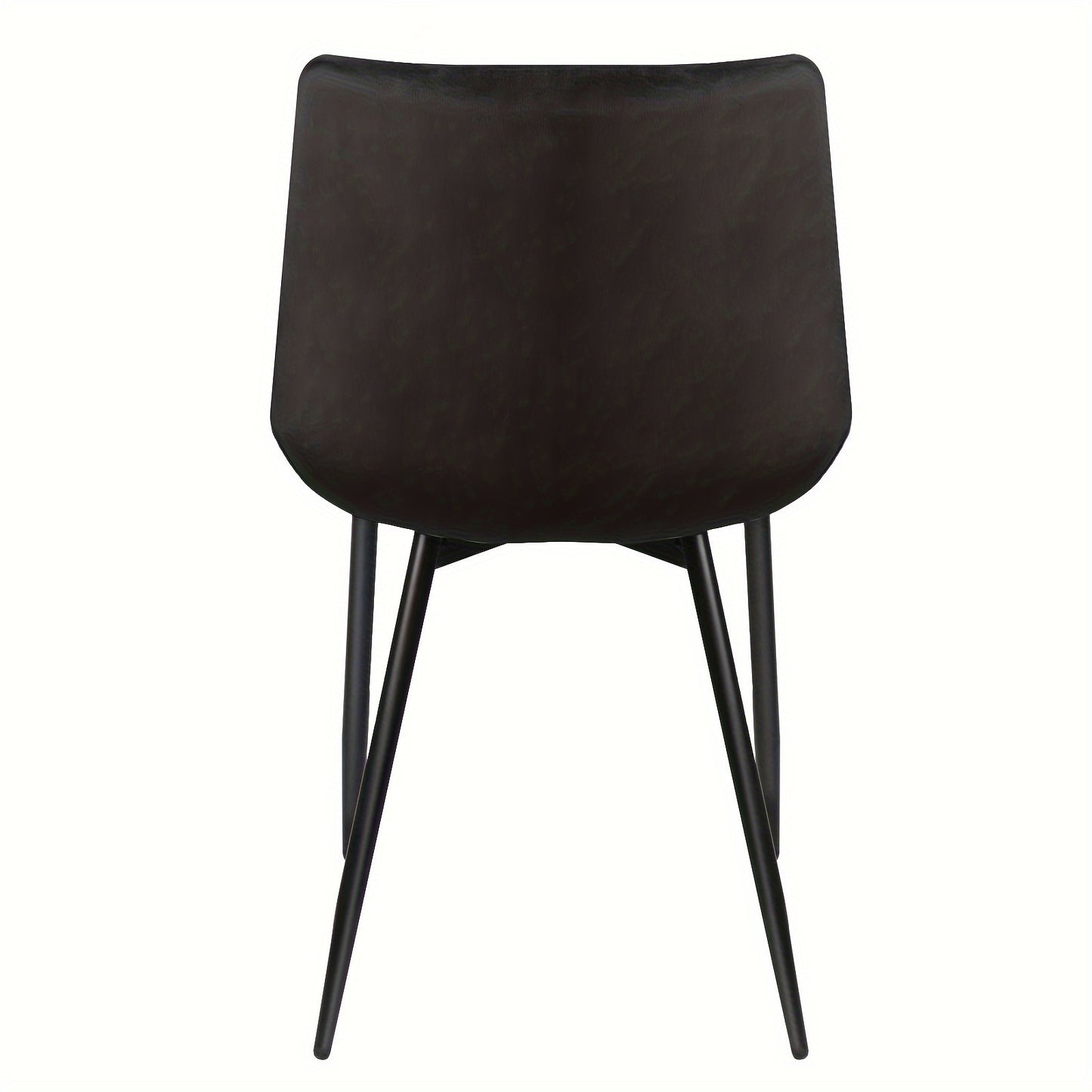 Eetkamerstoelen – Keukenstoelen – Stoelen Set – Velvet Stoelen – Design Stoelen – Set Van 2 – Zithoogte 50 cm – Metalen Frame – Comfortabele Geruite Rugleuning – Zwarte Fluwelen Bekleding