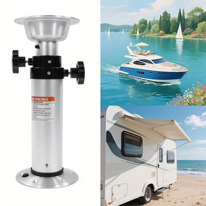campingtischpoot – verstelbare tafelpoot – campingtafel poot – boot tafelpoot – camper tafelpoot – 3-niveaus verstelbaar 42-75 cm – duurzaam aluminium telescopisch