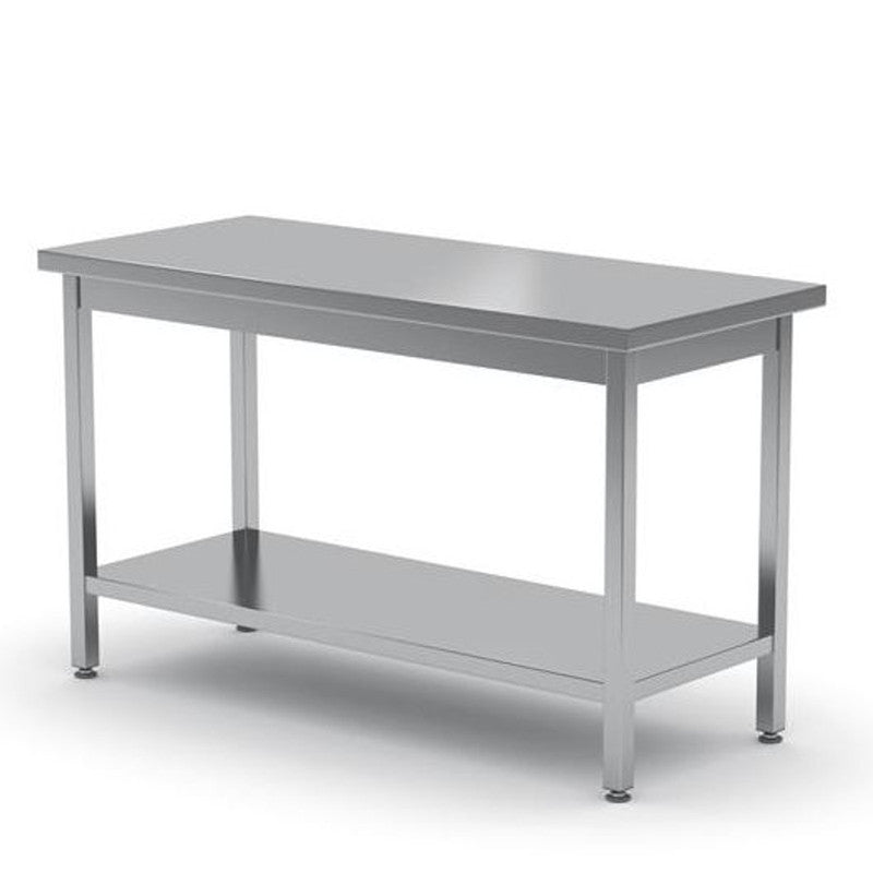 Roestvrijstalen Werktafel – RVS Werkbank – Keukentafel – Opbergrek – Werkblad – Verstelbare Poot – 180x60 cm – Hoogwaardig AISI 430 Staal