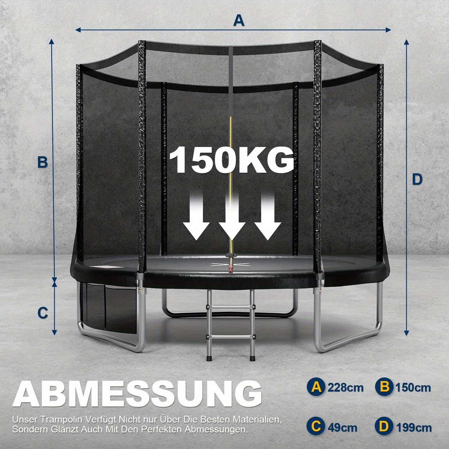 Trampoline – Springkussen – Springplank – Mini Trampoline – Tuintrampoline – 366cm Diameter – TUV Rheinland GS Certificaat – Compleet Veiligheidssysteem