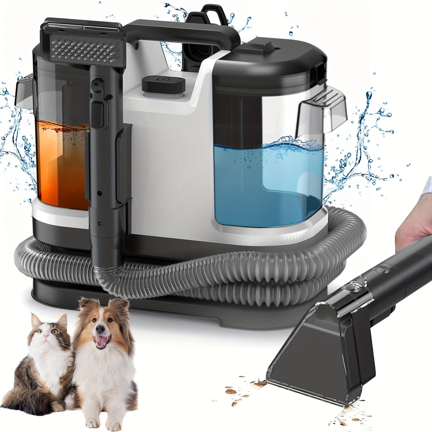 Tapijtreiniger – Stofzuiger – Meubelreiniger – Sofa Cleaner – Vloerzuiger – 500W Motor – 12kPa Krachtige Zuigkracht – Dierenharen Verwijderaar – Met Europese Stekker