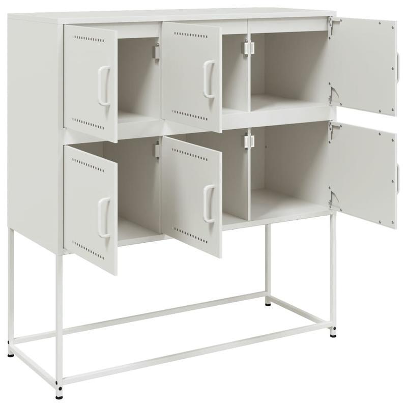 Sideboard 100.5x39x107cm steel wit Practical and removable