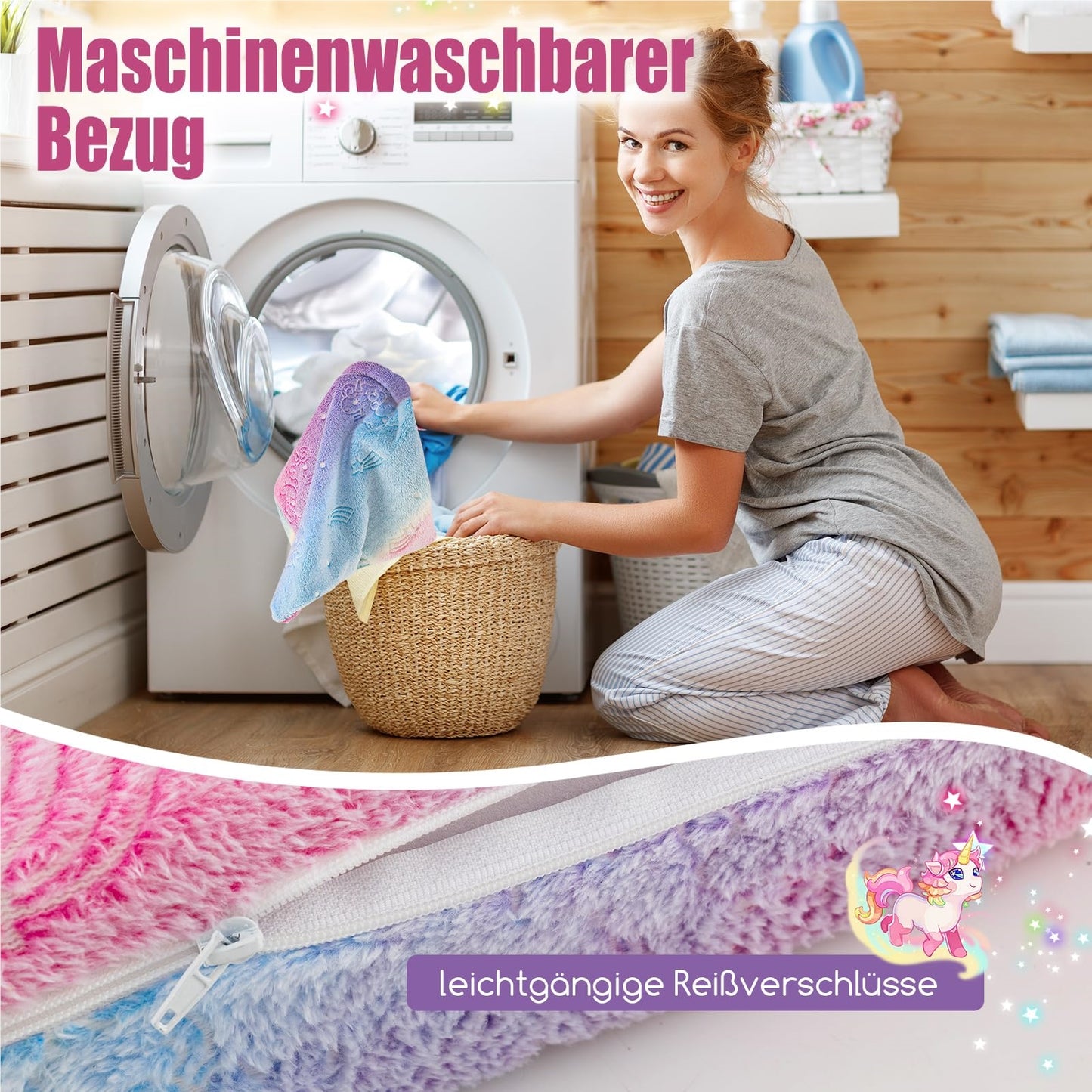 Kinderbank – Kinderstoel – Speelbank – Vloermatras – Kinderbed – Glow-in-the-Dark Print – Machinewasbare Flanellen Hoes