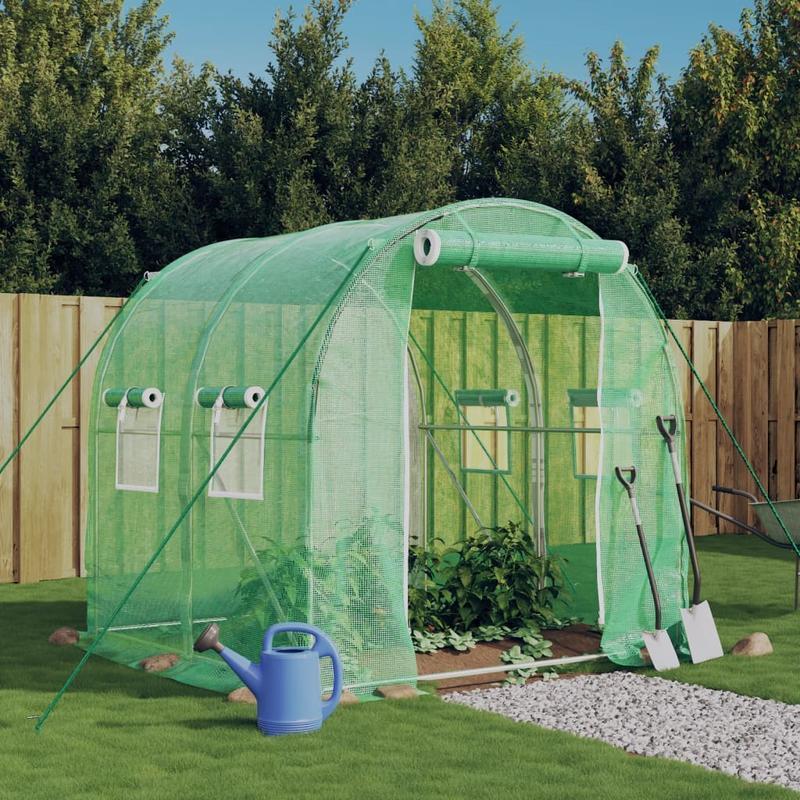Serre – Tuinkas – Kweekkas – Broeikas – Kas – 4m² - 2x2m – Stevig Metalen Frame – Transparante Kunststof Panelen