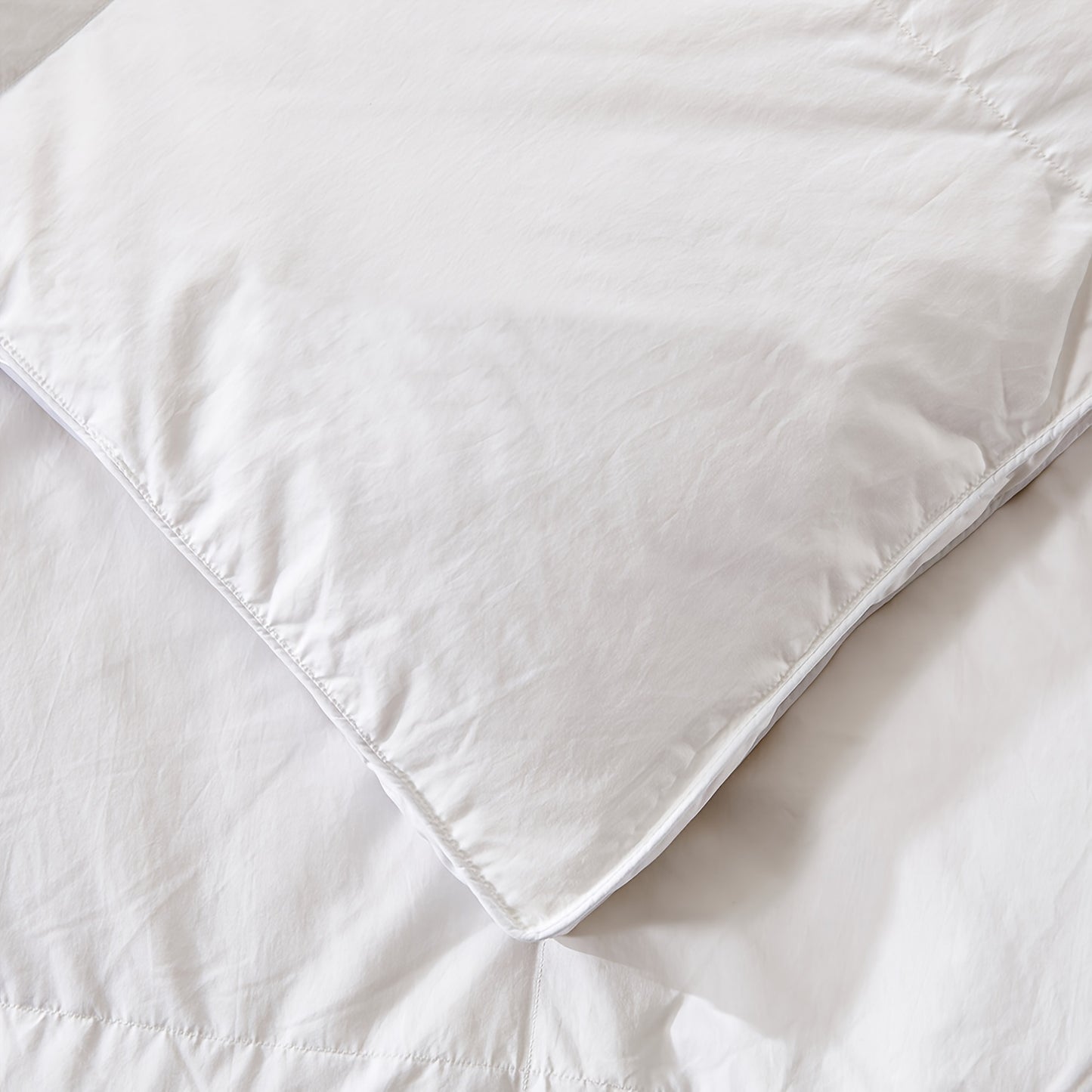 1pc Premium Down Duvet Filled With 90% Down And 10% Feather, Natural 100% Cotton Duvet Insert For All Seasons, Super Soft And Friendly To Skin, Bed Comforter Suitable For Home And Hotel (White, 135x200cm/155x220cm/ 200x200cm/