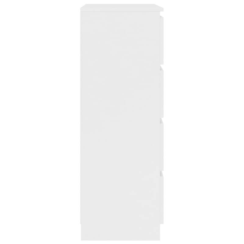 Opbergkast – Opbergmeubel – Kast – Dressoir – Witte Kast – Afsluitbaar – Duurzaam Gelamineerd Hout 60x35x98,5 cm