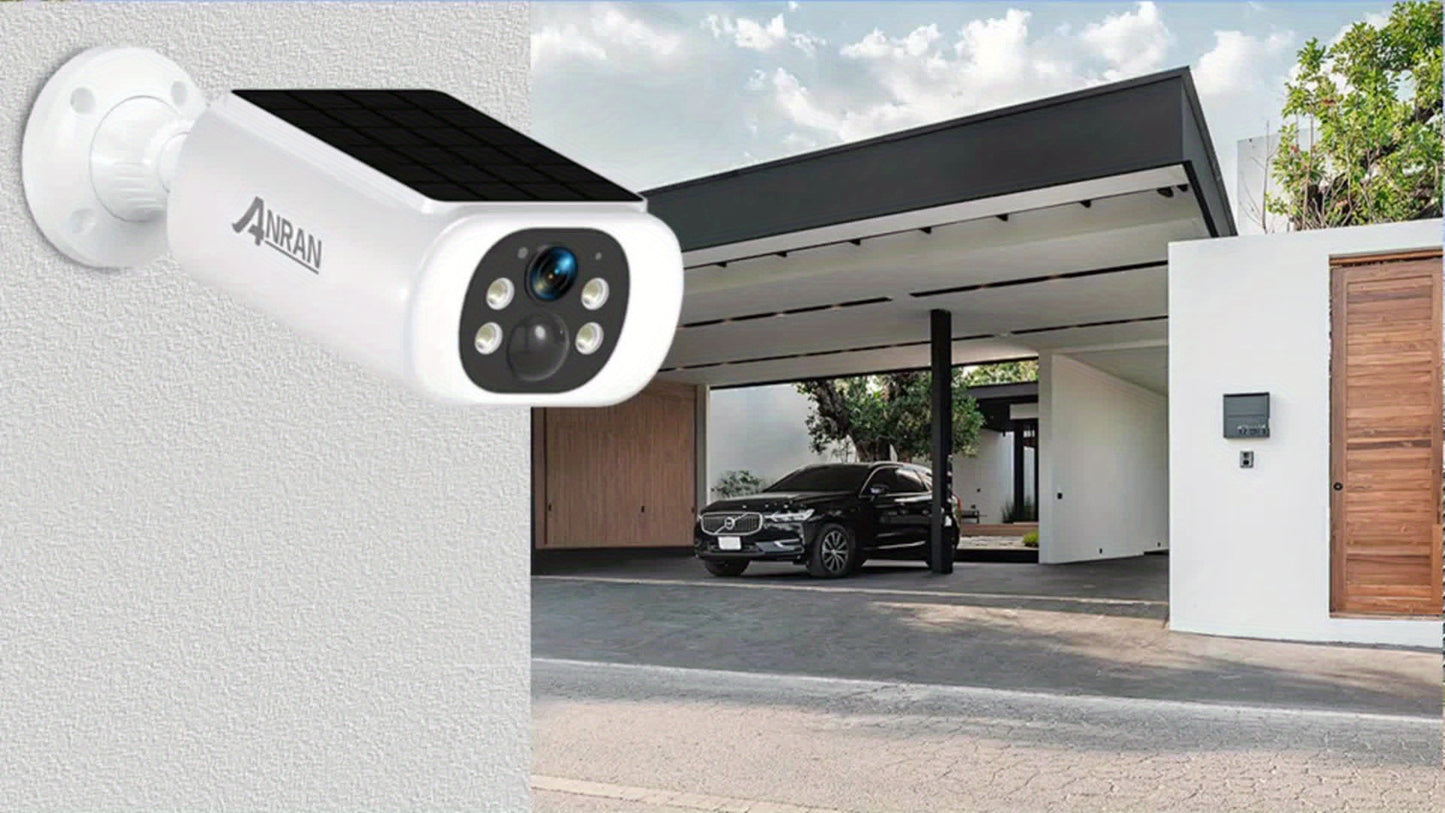 Beveiligingscamera – Camerabewaking – Buitencamera – Draadloze Camera – Bewakingscamera – 2K HD Resolutie – Zonne-energie & Oplaadbare Batterij
