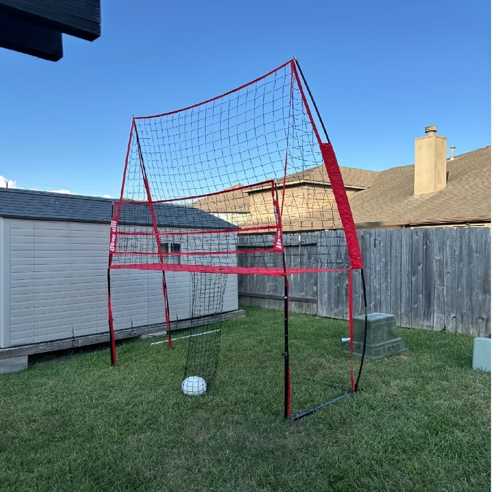 Volleybalnet – Trainingsnet – Oefennet – Speelnet – Volleybal Trainingsapparaat – Verstelbaar Net – Draagbaar & Lichtgewicht – 243x45x35 cm PE Materiaal