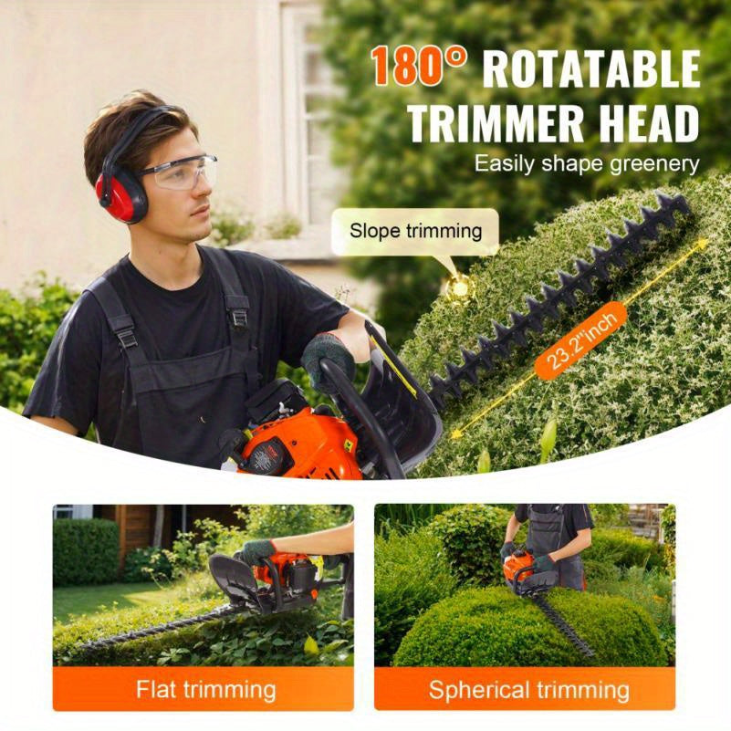 Heggeschaar – Gasheggenschaar – Benzine Heggenschaar – Snoeischaar – Tuinschaar – Lichtgewicht Handheld – 26CC 2-takt Motor – 58,42 cm Snijlengte