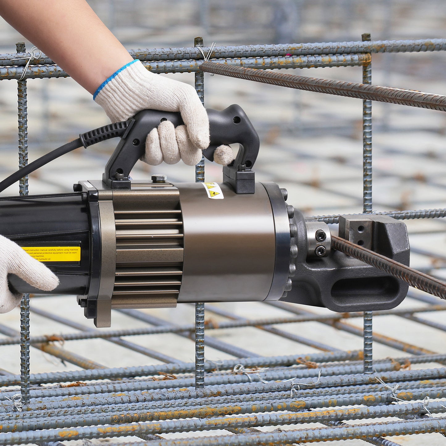 Hydraulische Staalknipper – Elektrische Rebar Cutter – Betonstaalknipper – Wapeningsstaal Knipper – Staalbuissnijder – 2300W Krachtige Motor – Lichtgewicht Aluminium Behuizing – Zwart