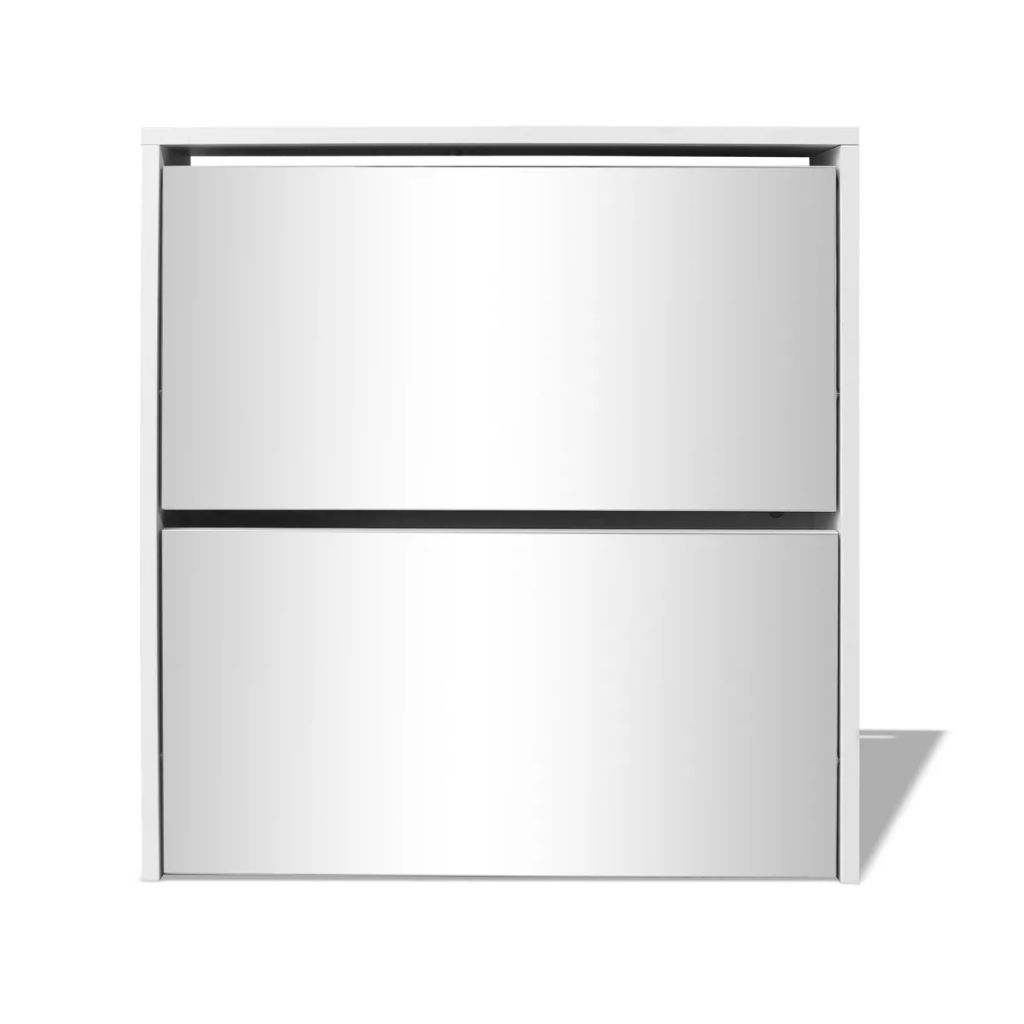 Schoenenkastje – Schoenenopberger – Schoenenrek – Schoenencabinet – Schoenenkast Met Spiegel – Compact En Ruimtebesparend – Gemaakt Van Duurzaam Rattan