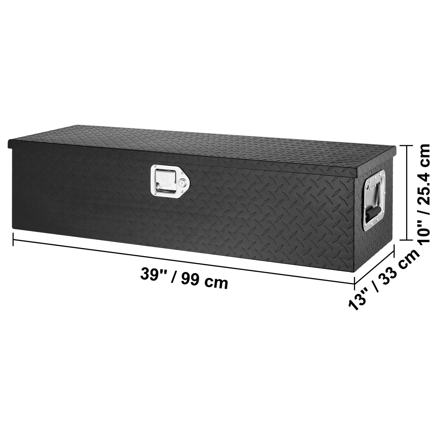 Aluminium Gereedschapskist – Opbergkist – Tool Box – Chest Box – Opbergbak – Lichtgewicht Diamond Plate – Weerbestendig Slot
