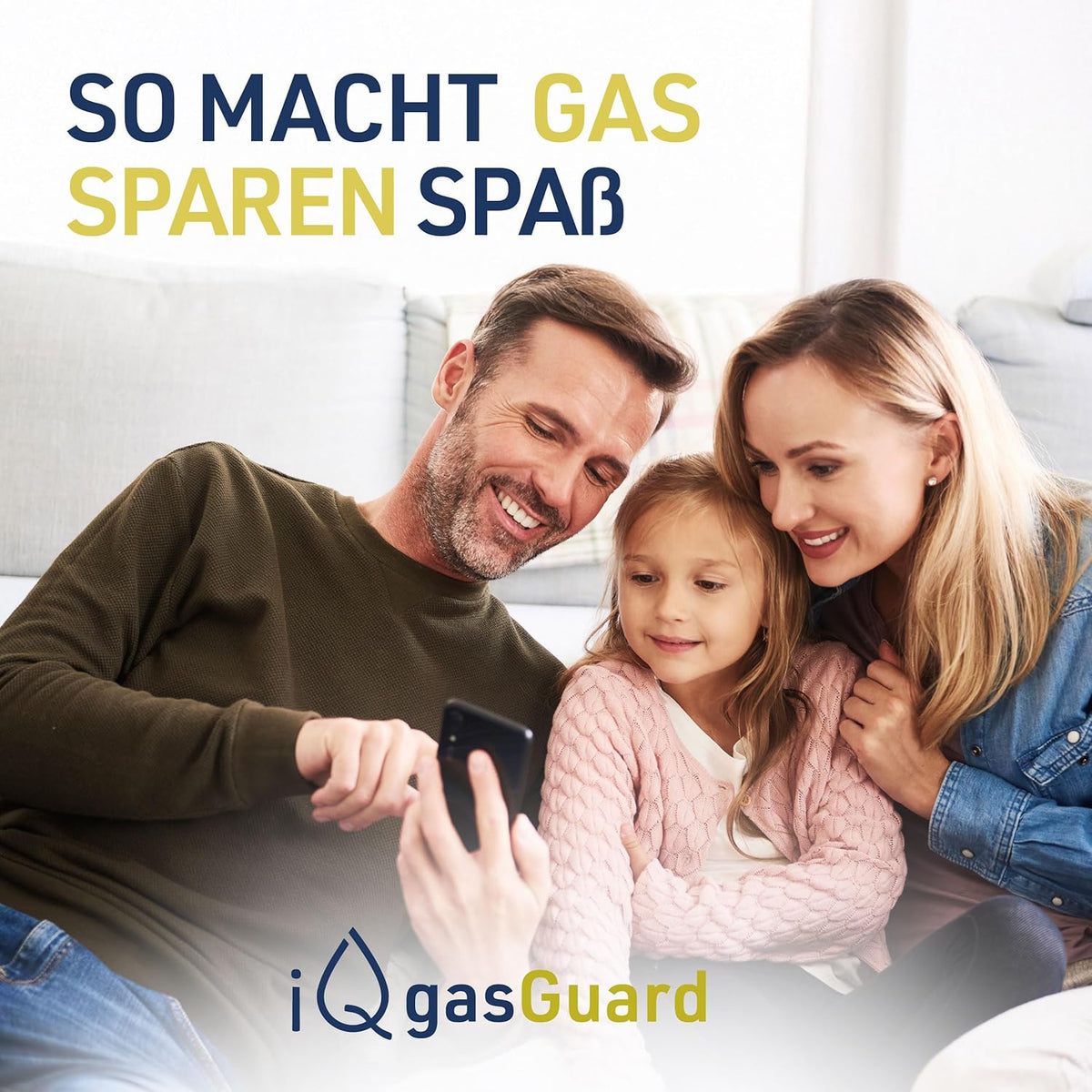 iQ gasGuard - Slimme gasmeter incl. impulsinterface met alarmfunctie & WLAN - digitale bewaking van gasverbruik en kosten - gasverbruikmeter & meetinstrument met wifi voor smartphone & desktop