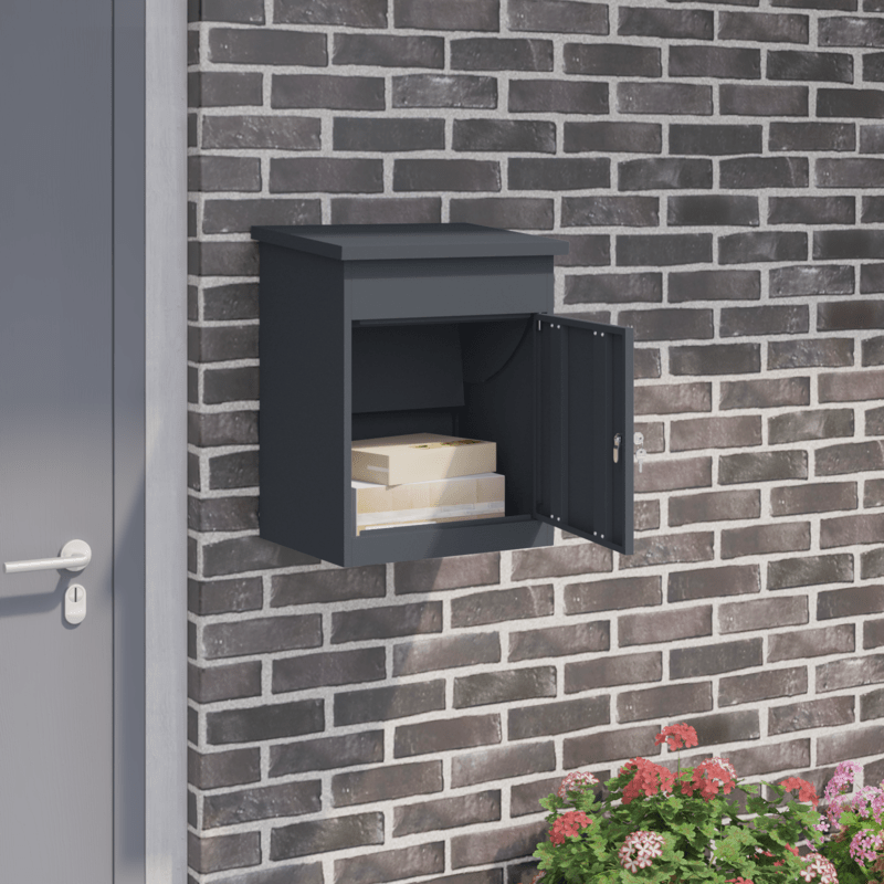 Pakketbrievenbus – Pakketbox – Brievenbus – Pakketbox Buiten – Vrijstaande Brievenbus – Gegalvaniseerd Staal – Slot Met Anti-Diefstal Sluiting – Weerbestendig 44x35x59 cm