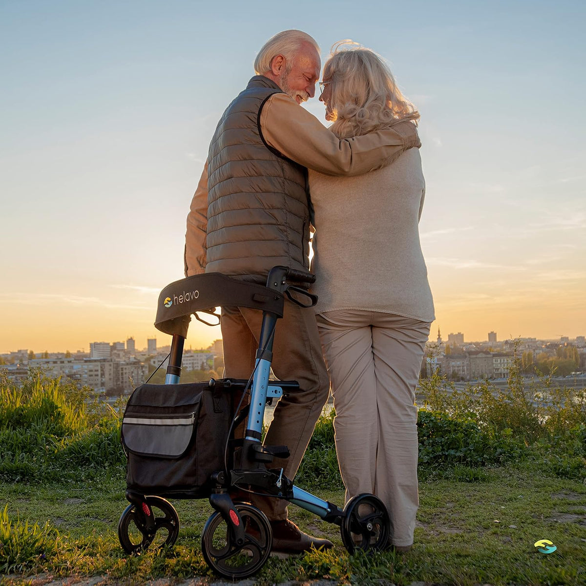 Helavo opvouwbare premium rollator - Lichtgewicht aluminium - Maximale mobiliteit binnen en buiten