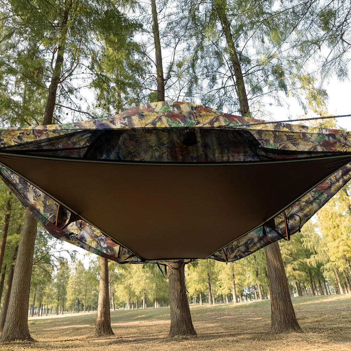 Night Cat Tent Hammock for 1 Seat: Portable Triangular Garden Hammock Waterproof Professional with Mosquito Net for Camping Travel