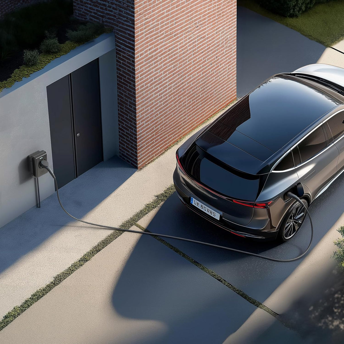 Laadstation elektrische auto – EV laadpunt – Oplaadstation – Thuislader – Type 2 laadpaal – 7,4 kW snel laden – RFID beveiliging en IP65 weerbestendig