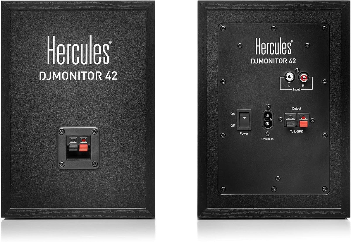 Hercules DJControl Inpulse 500 2-Deck USB DJ Controller for Serato DJ and DJUCED & Hercules DJMonitor 4-2 x 20 Watt RMS actieve DJ Monitor Speaker