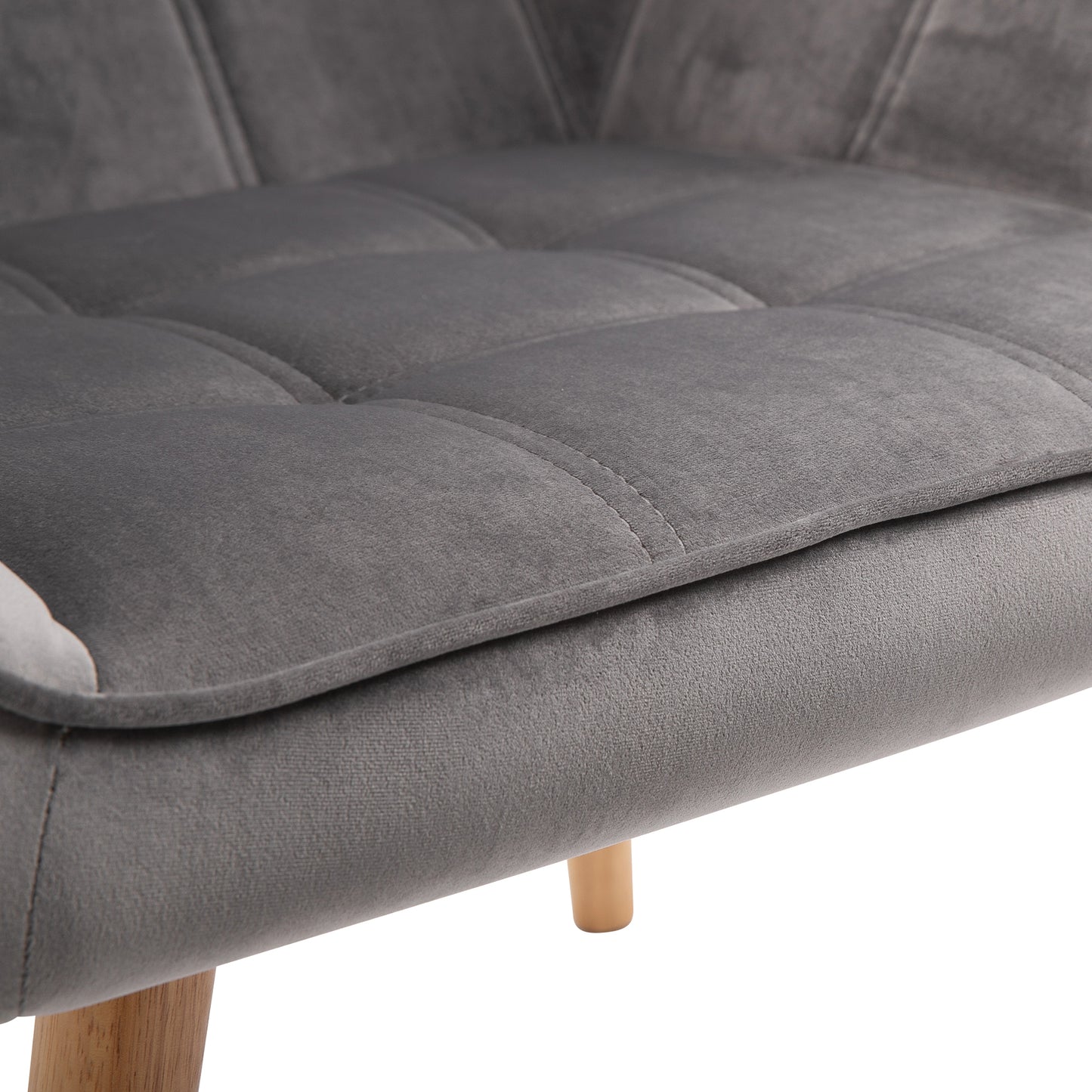Fauteuil – Loungestoel – Relaxstoel – Accentstoel – Leunstoel – Scandinavisch Design – Fluwelen Bekleding – 67 x 61,5 x 71 cm