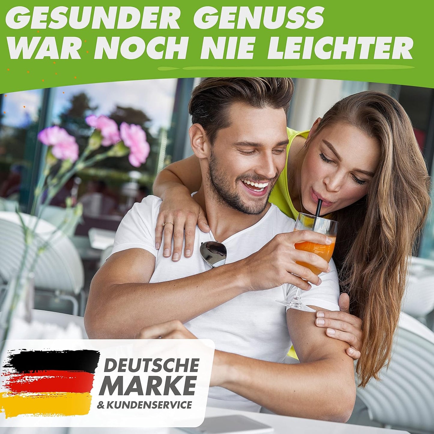 Nutri-Blender Smoothiemaker "Mix & Go" 1000 Watt Mini Mixer met Auto-IQ, BPA-vrij, Incl. Receptenboek, 2x Mok en To Go Deksel