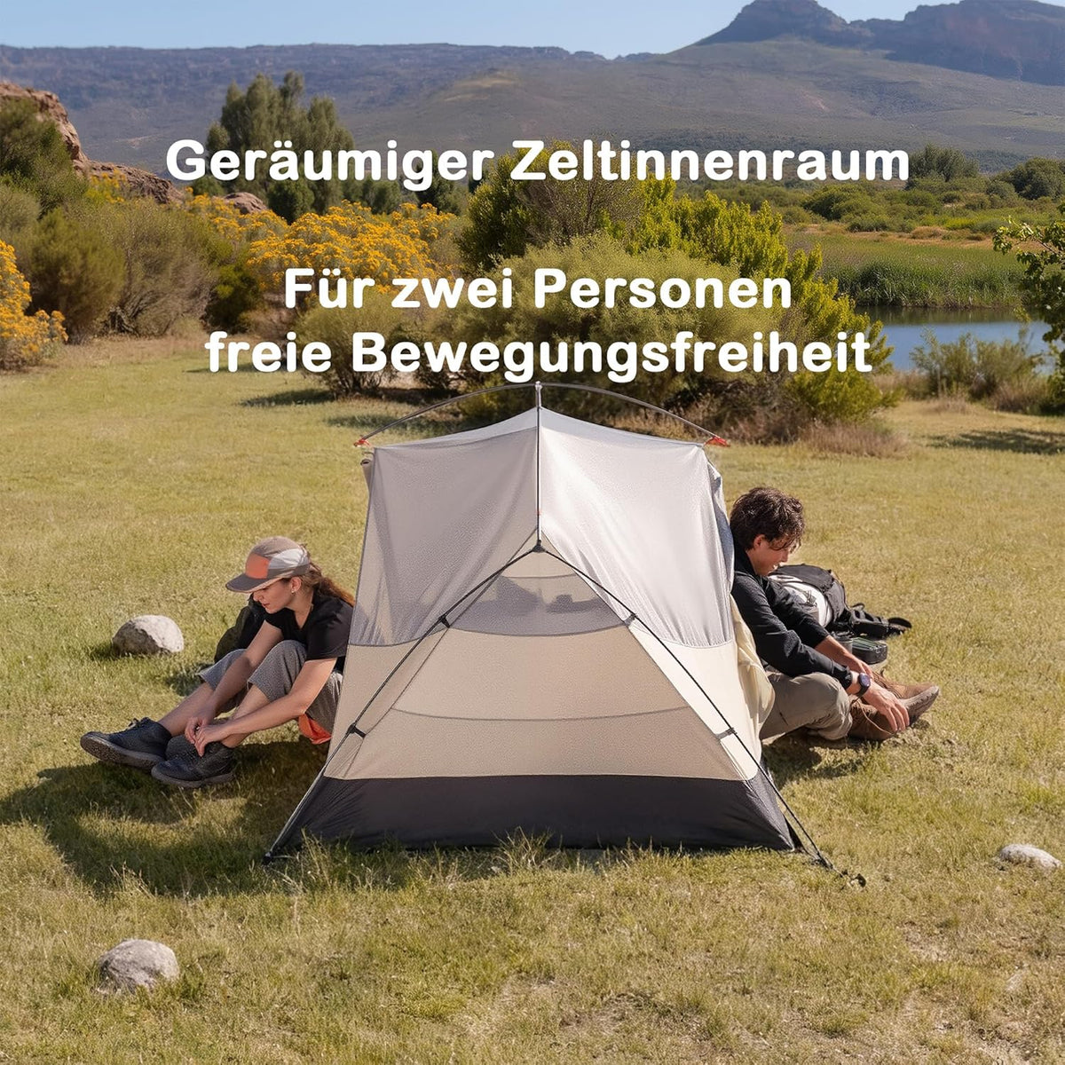 Naturehike Mongar Pro Ultralichte campingtent, 1,56-2,36 kg, waterdicht, winddicht, 3-seizoenentent, tent voor 1/2/3 persoon met uitbreidingsdoek en muggennet, voor wandelen, kamperen, outdoor