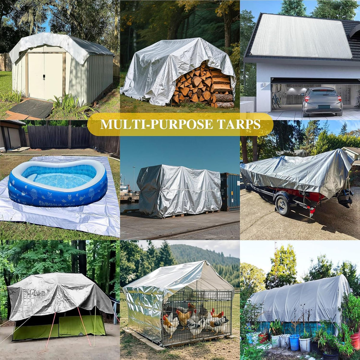 Dekzeil, afdekzeil, waterdicht afdekzeil, uv-gestabiliseerd zeildoek, beschermzeil, bootzeil, tentzeil, bouwzeil, scheurvast, weerbestendig, trampoline, camping, scheurvast, dubbelzijdig gecoat
