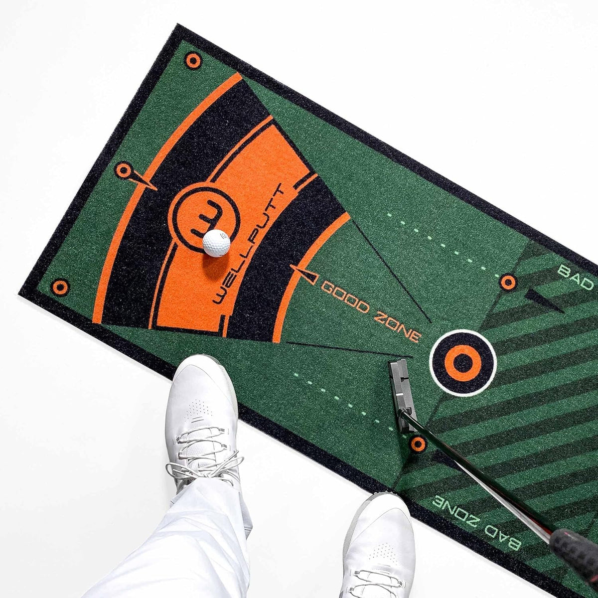 WELLPUTT - Golf Puttingmat - 3m Groene