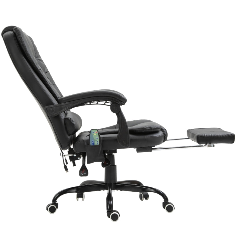 Bureaustoel – Ergonomische Stoel – Office Chair – Gamingstoel – Draaistoel – Verstelbare Hoogte – Geïntegreerd Massagepunten & Voetensteun – Stabiel Metalen Frame & Lendensteun